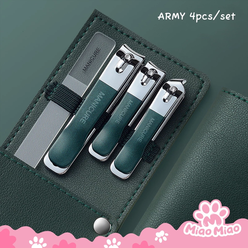 Pouch Set 4 pcs Gunting Kuku Premium Carbon Steel & Kilap Kuku Nano Glass Pouch Set 4 pcs Gunting Kuku Premium Carbon Steel & Kilap Kuku Nano Glass