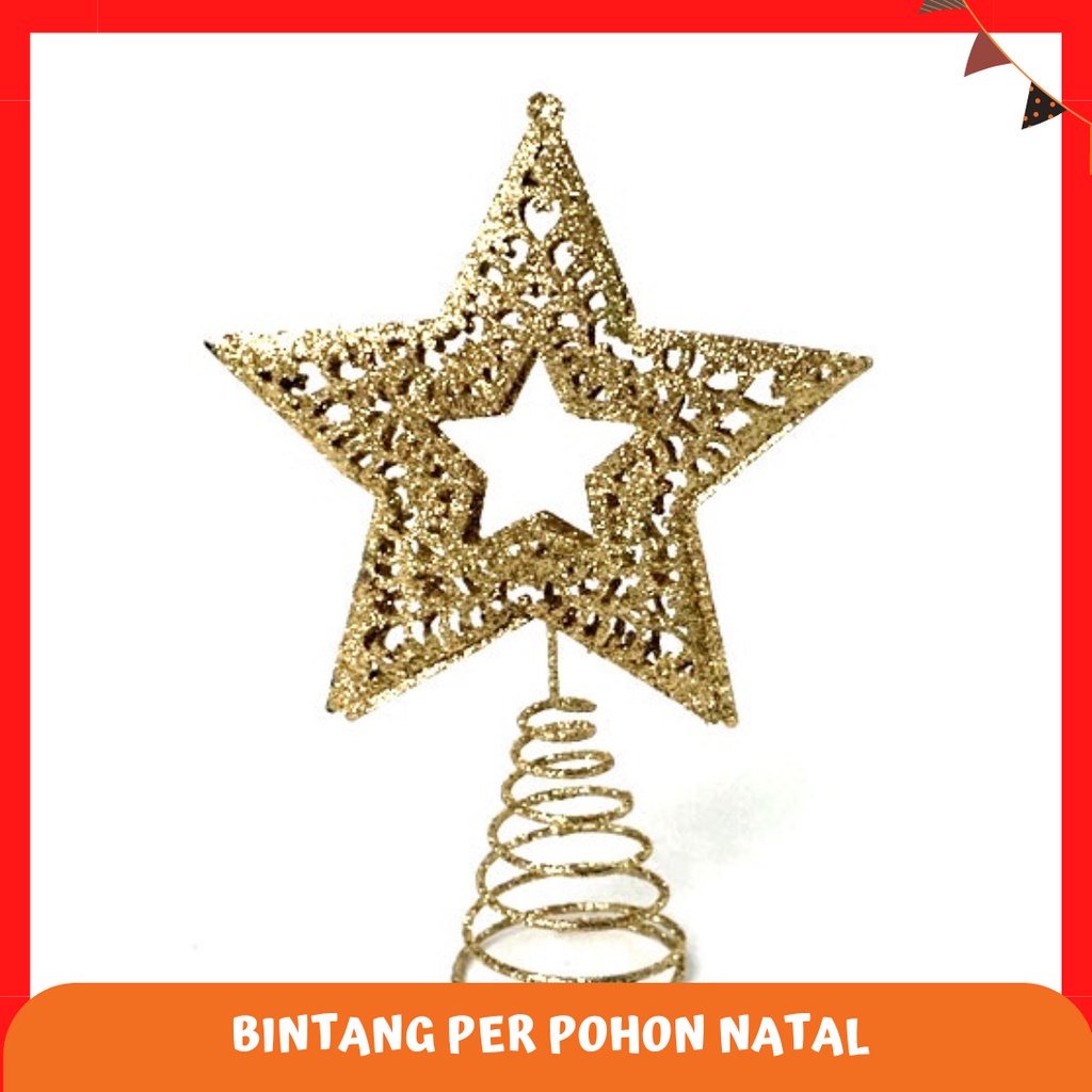 Jual Hiasan Bintang Pohon Natal / Christmas Tree Topper | Shopee Indonesia
