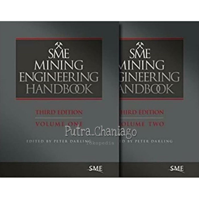 Jual Buku SME MINING ENGINEERING HANDBOOK Volume 1 Dan 2 Third Edition ...