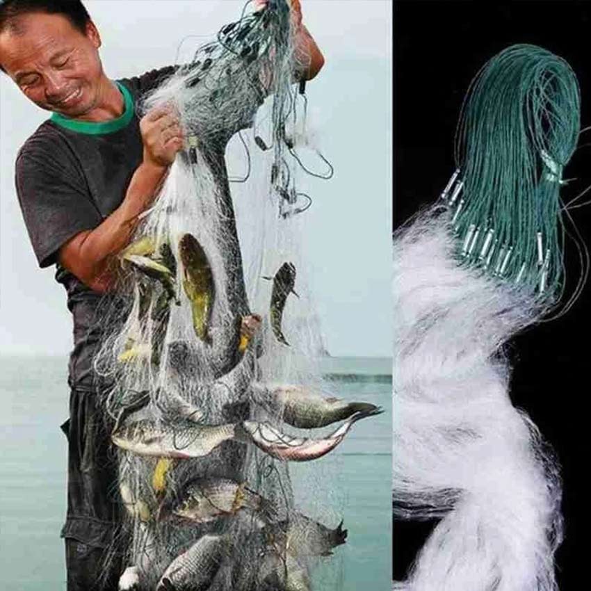 Jual Jaring Lempar Jala Ikan Fishing Net Siap Pakai 3 Lapis 4 Feet ...