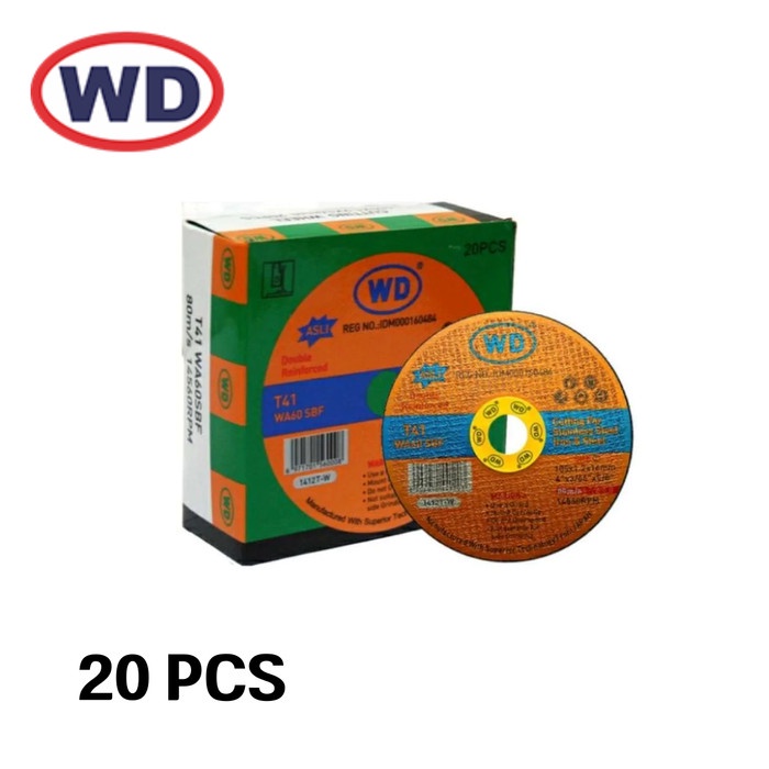 Jual Batu Gerinda 4 Inch WD 1 DUS 20 Potong 105 X 1.2 Mata Cutting ...