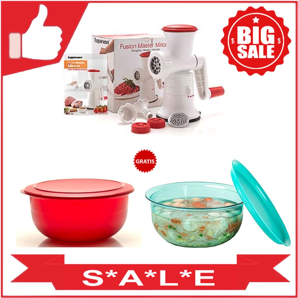Jual Tupperware Fusion Master Mincer free Table Collection 6L Tupperware Original Shopee Indonesia