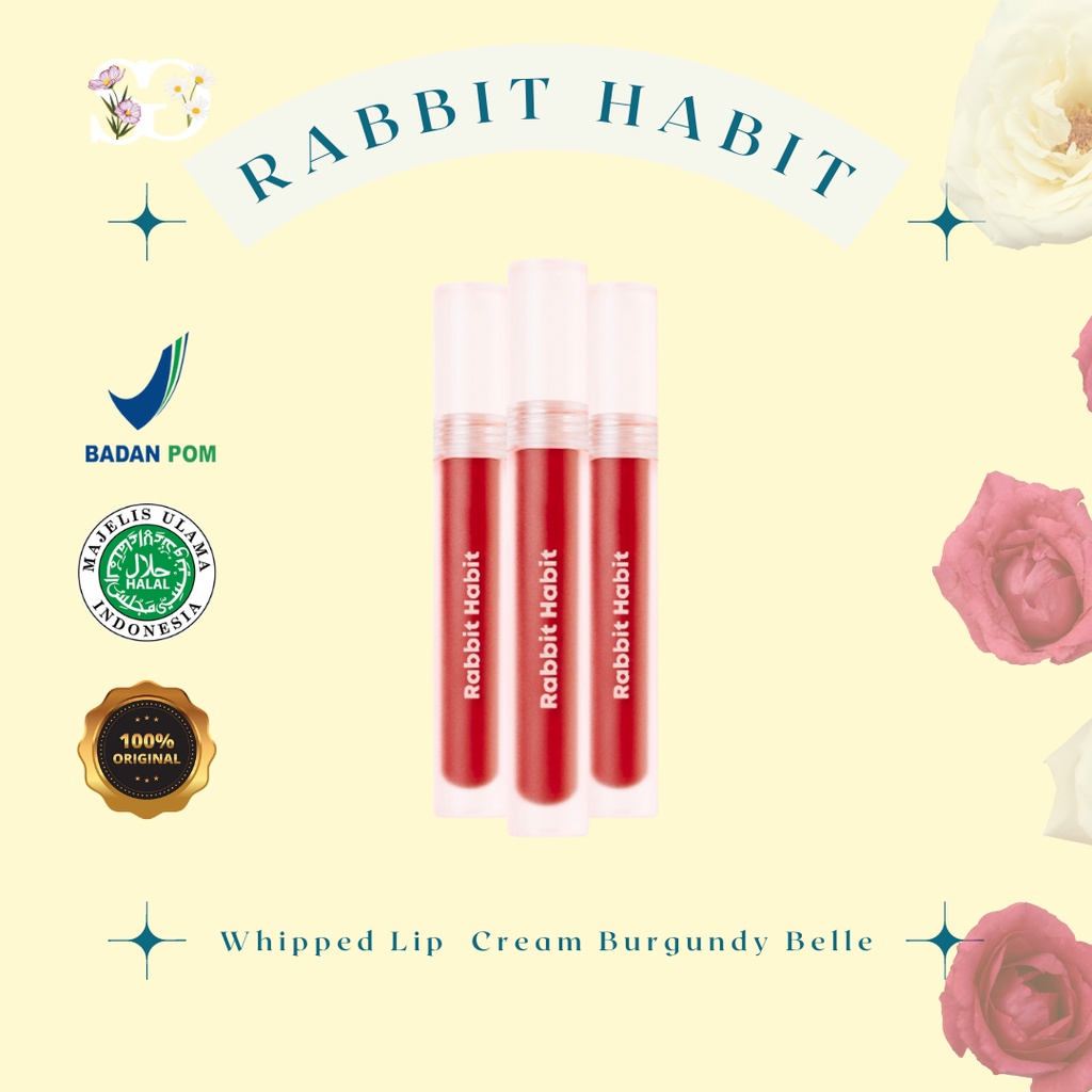 Jual Rabbit Habit Whipped Lip Cream 06 Burgundy Belle (100 ORIGINAL