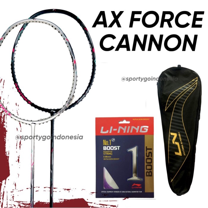 Jual Raket badminton Lining AX FORCE CANNON / Li-Ning AXFORCE Original ...
