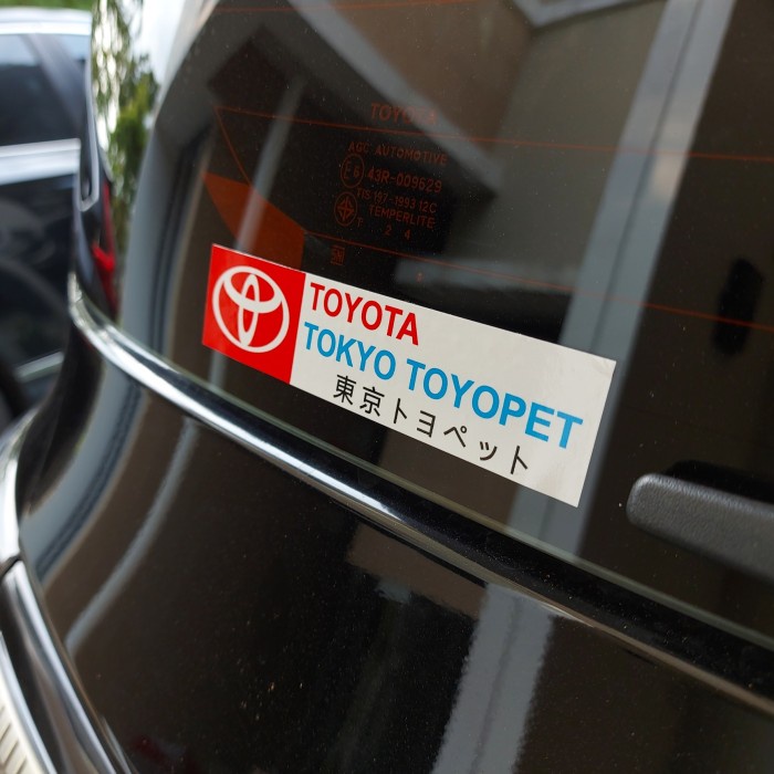 Jual stiker Toyota Tokyo Toyopet Dealer Japan JDM look Shopee Indonesia