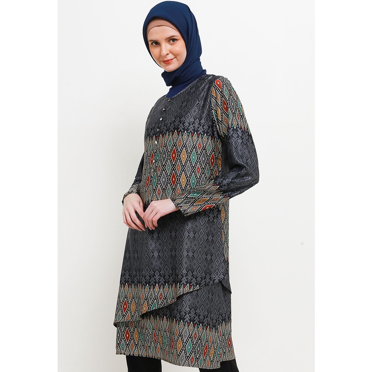 Product image Ebru Tunic In Black Batik Print