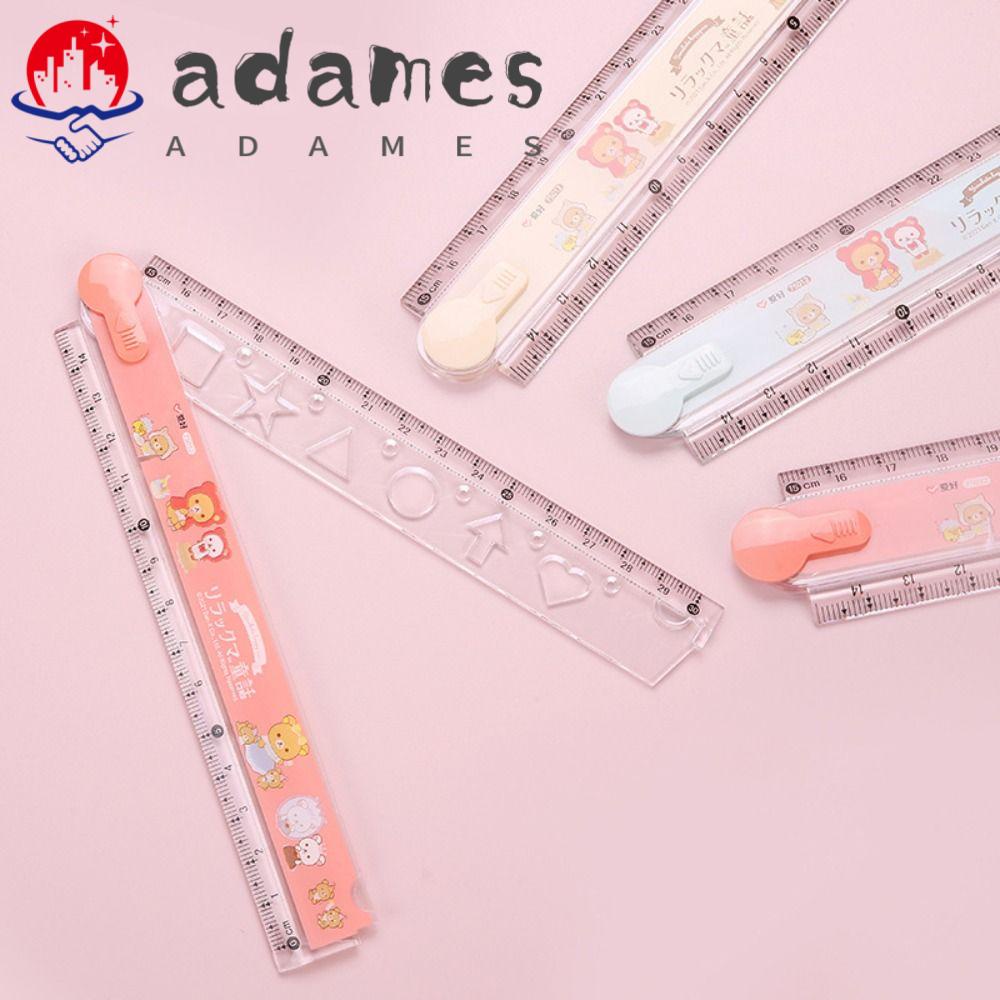 Jual Adames Penggaris Lipat Lurus 30 cm Novelty Portable Transparan