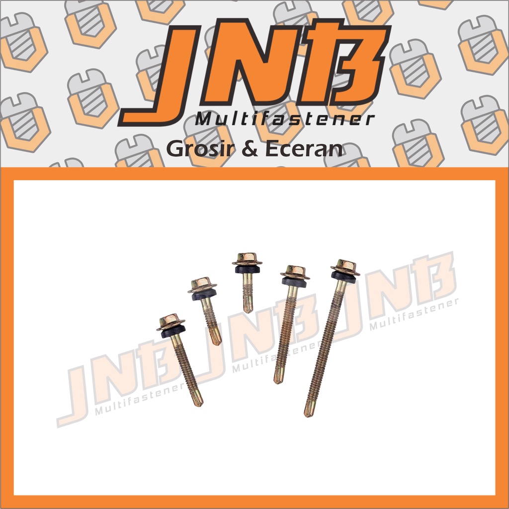 Jual Sekrup Roffing M12 x 20 Baut Baja Ringan Sekrup Roofing Baut Atap ...