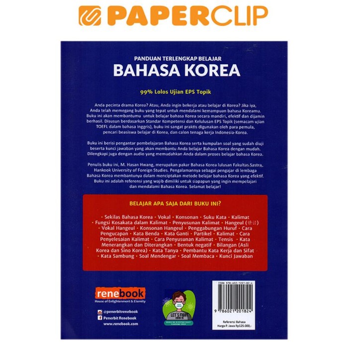 Jual PANDUAN TERLENGKAP BELAJAR BAHASA KOREA | Shopee Indonesia