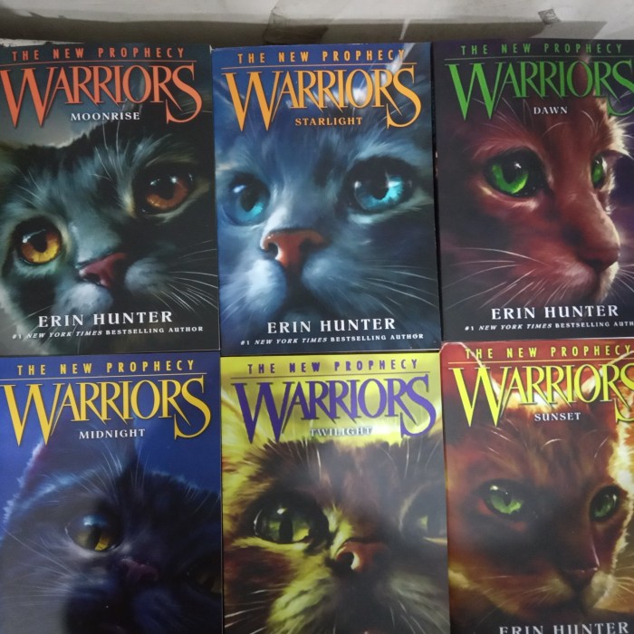 Jual Warrior Cats Series 2: The New Prophecy by Erin Hunter 6 Books ...