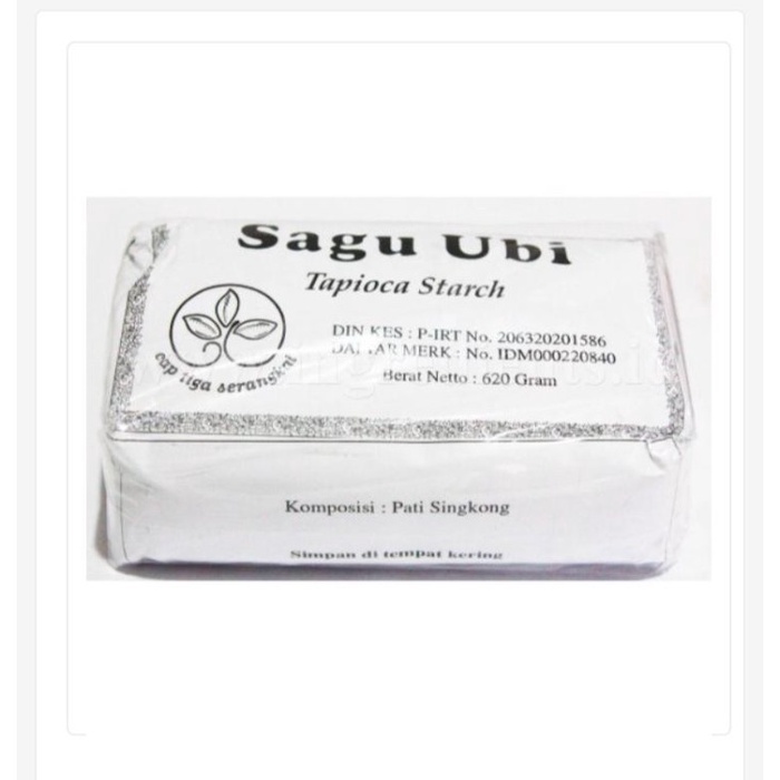Jual Tepung Sagu Ubi - Tapioca Starch Cap Tiga Serangkai 620gr | Shopee ...