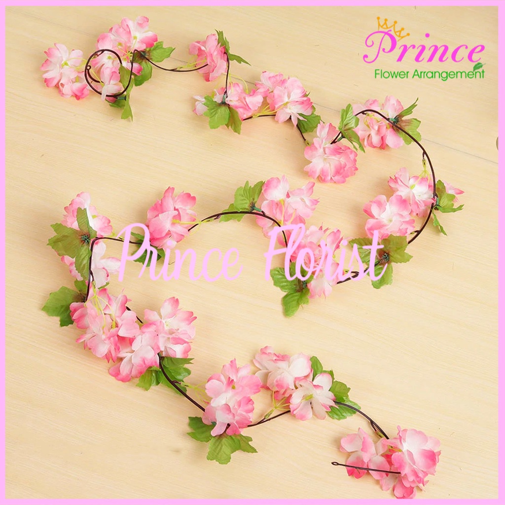 Jual Bunga Rambat Juntai Garlan Cherry Blossom - Bunga Cherry Blossom