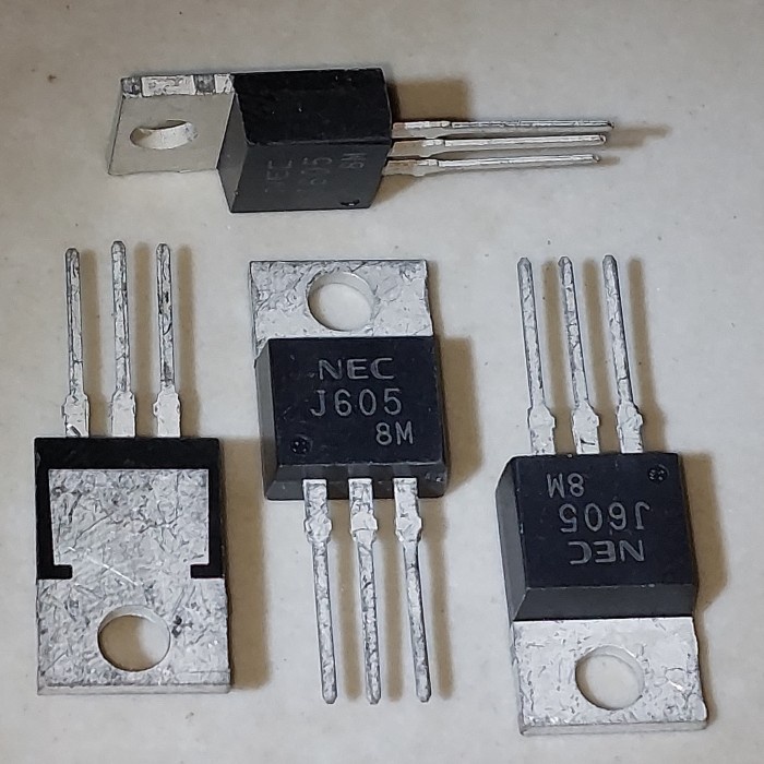 Jual J605 NEC 2SJ605 P-Channel Mosfet 65A 60V FET Transistor To-220 J ...