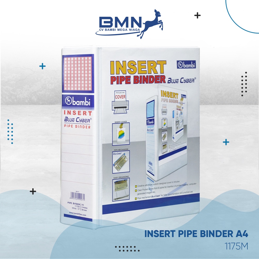 Jual Pipe Binder With Full Spine 4 Colour Labels 1175M Shopee Indonesia