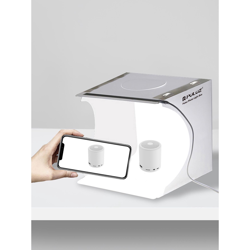 Jual Mini Studio Photo Box (24X23X23CM) Foto Produk Background Lampu ...