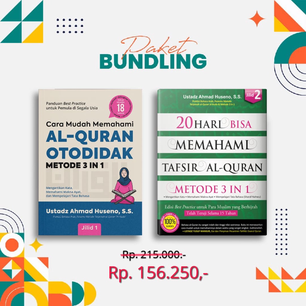 Jual Paket Bundling 2 : Buku Cara Mudah Memahami Al-Quran Otodidak ...