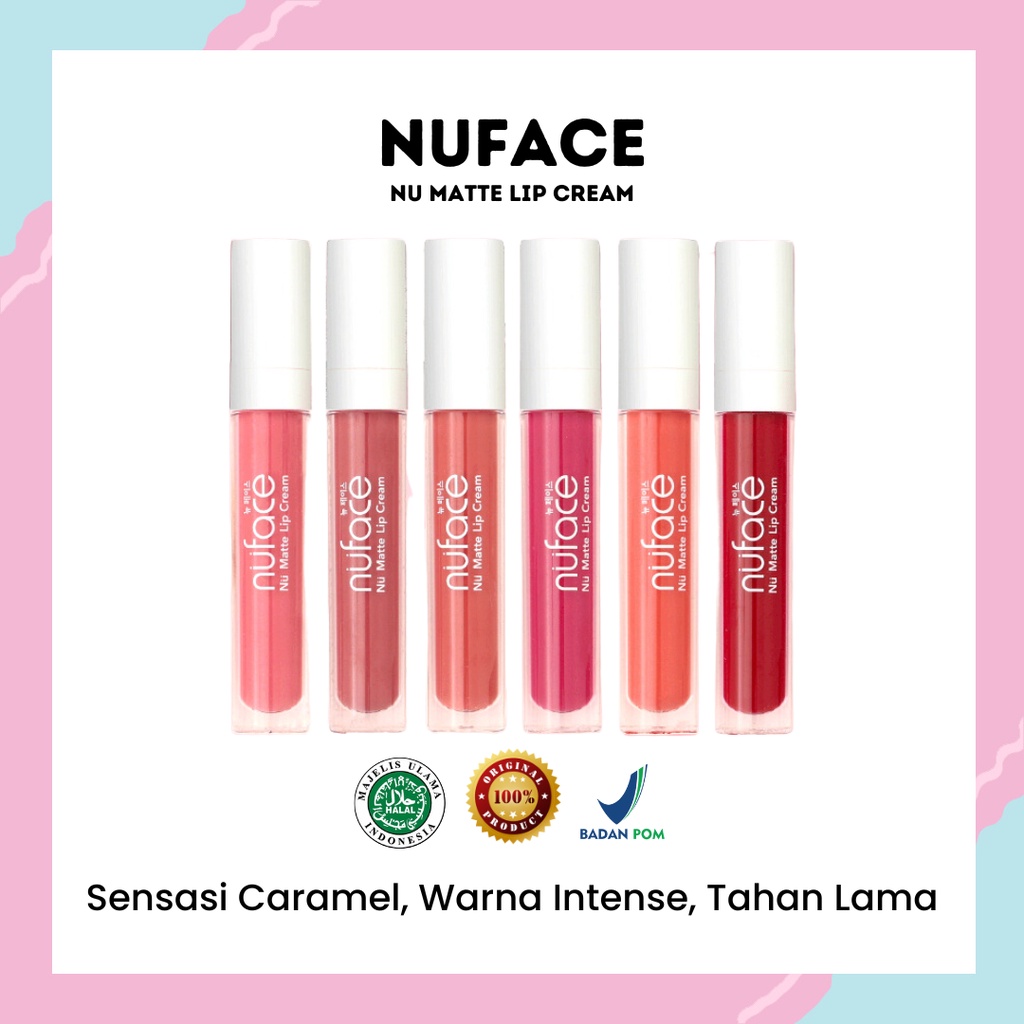 Jual Nuface Nu Matte Lip Cream 4gr (100% ORIGINAL & BPOM) | Shopee ...