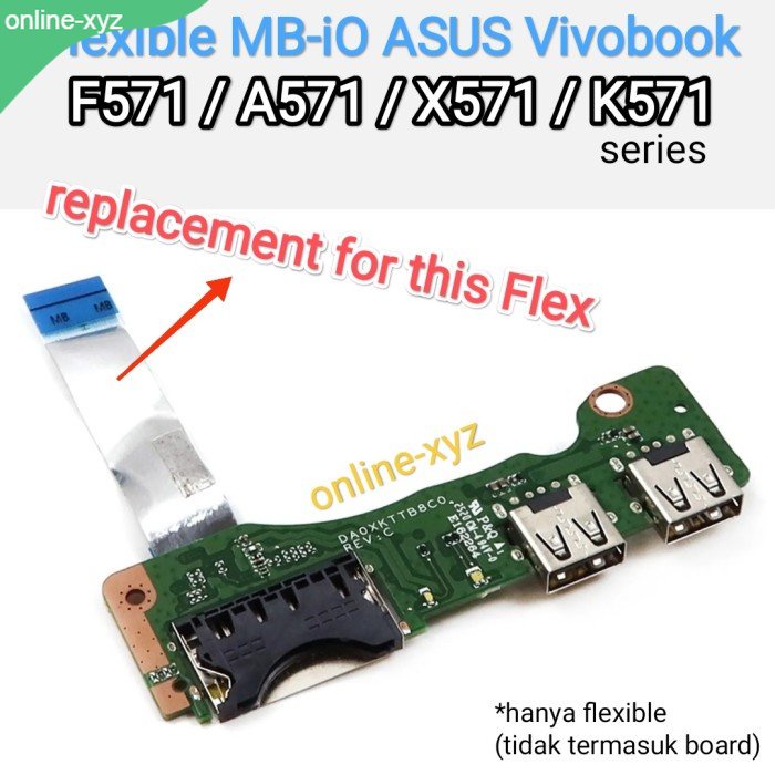 Jual kabel flexible io USB board ASUS Vivobook F571 X571 A571 F571GT ...
