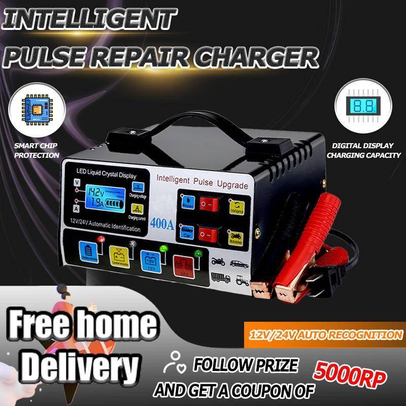 Jual Pengisi Daya Perbaikan Aki Mobil W V V Charger Aki Intelligent Automatic Mobil Motor