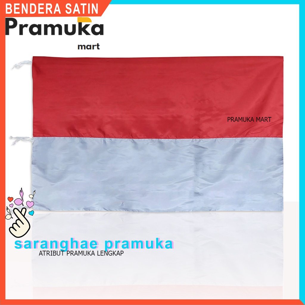 Jual Bendera Merah Putih Satin Ukuran 80 X 110 Dan 90 X 130 Bendera ...