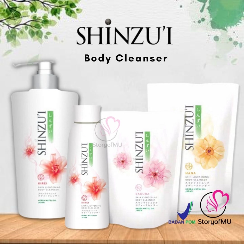 SHINZUI Skin Lightening Body Cleanser 200ml | 250ml | 420ml Refill | 480ml  | 900ml Sabun Mandi Cair Shinzu'i