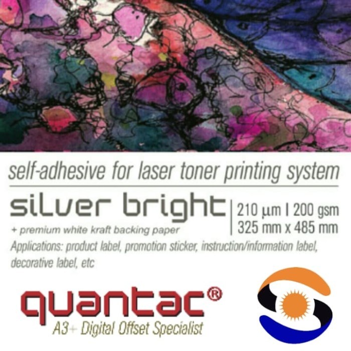 Jual Quantac Sticker SILVER GOLD Metallic | Sticker Metalize | Shopee ...
