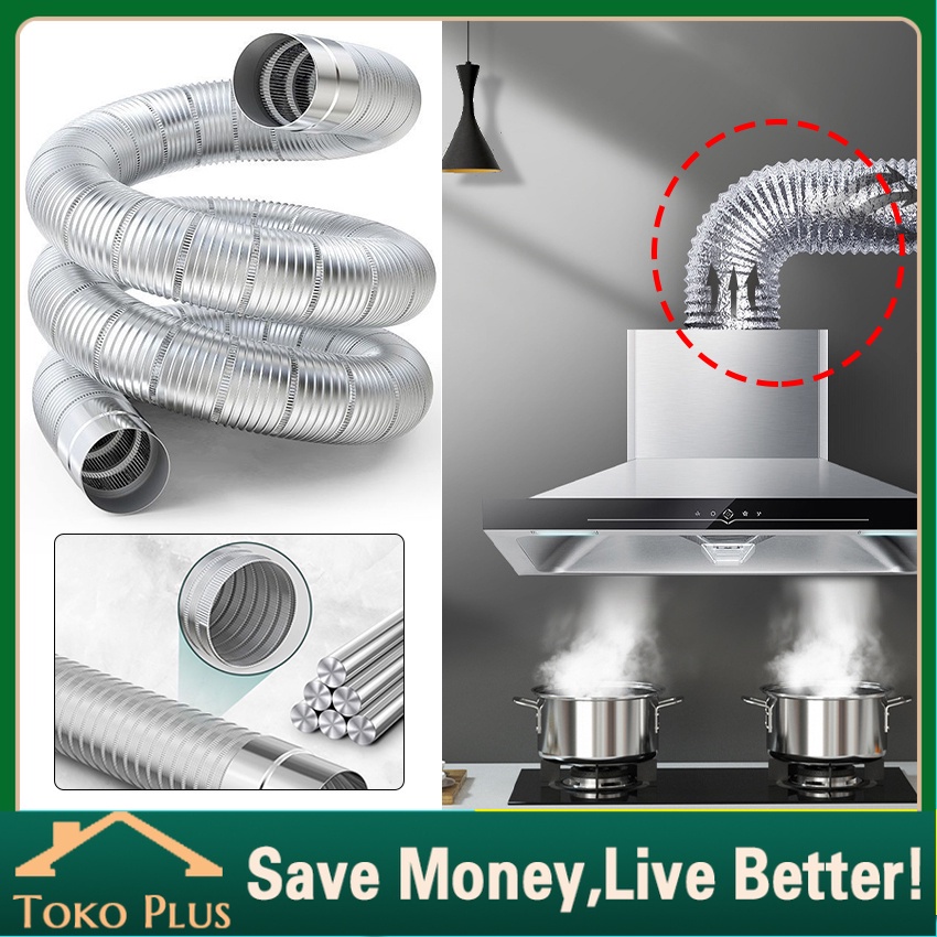 Jual Aluminium Selang Flexible Ducting Exhaust Fan 4" (10 cm) / 2" (5