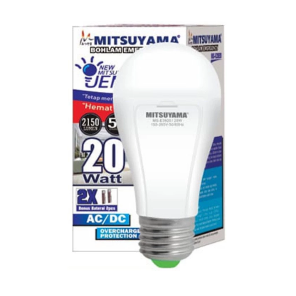 Bohlam Mitsuyama MS E3920 Bohlam Emergency 20 Watt Mitsuyama Jenius MS-E3920 | AutoStock