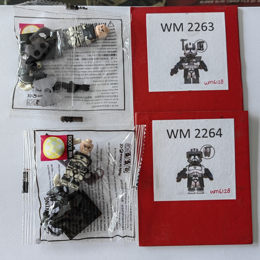 Jual Figure Mini WM6128 Wolfpack clone trooper boost heavy infantry AT ...