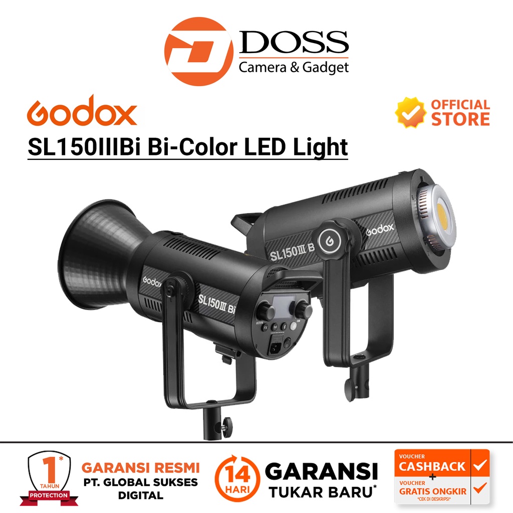 thumbnail image 2 of Jual Godox SL150 III Bi-Color LED Monolight SL150III BI - SL 150III... 2 of 9
