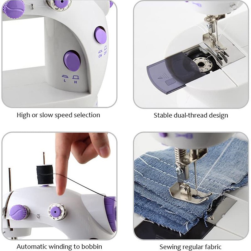 Jual Mesin Jahit Mini Portable Sewing GT 202 s2 With Light Led - MFN ...