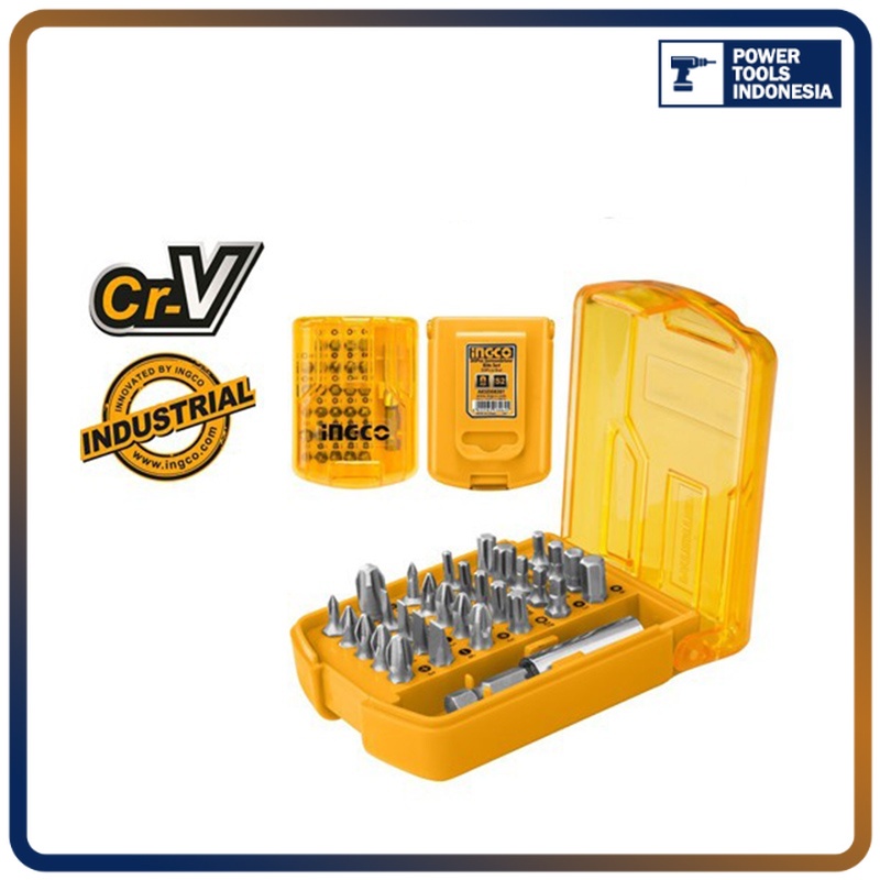 Jual 30-Pcs Screwdriver Bits Set INGCO AKSD08301 Mata Bor Obeng Plus ...