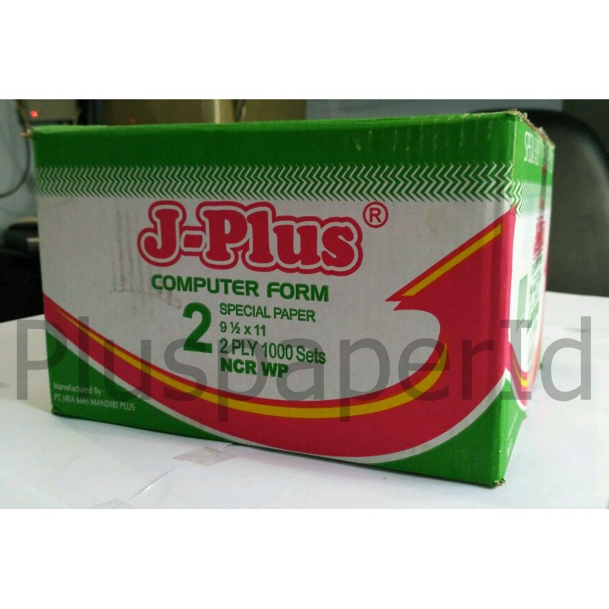 Jual J-PLUS - Continous Form 2 Ply 9 1/2 x 11 K2/2 Ncr Kertas Komputer ...