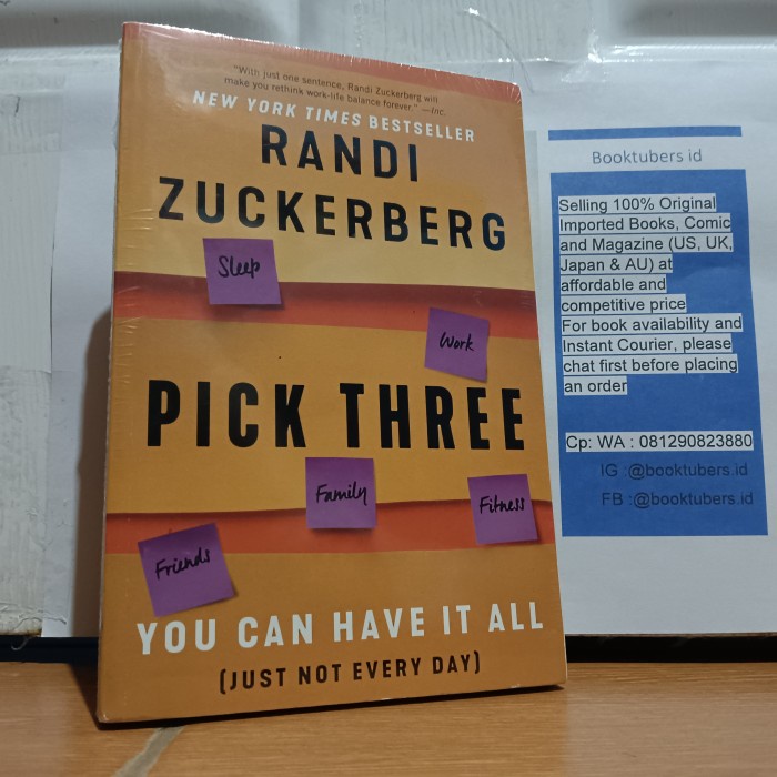 Jual buku self development import Pick Three | Shopee Indonesia