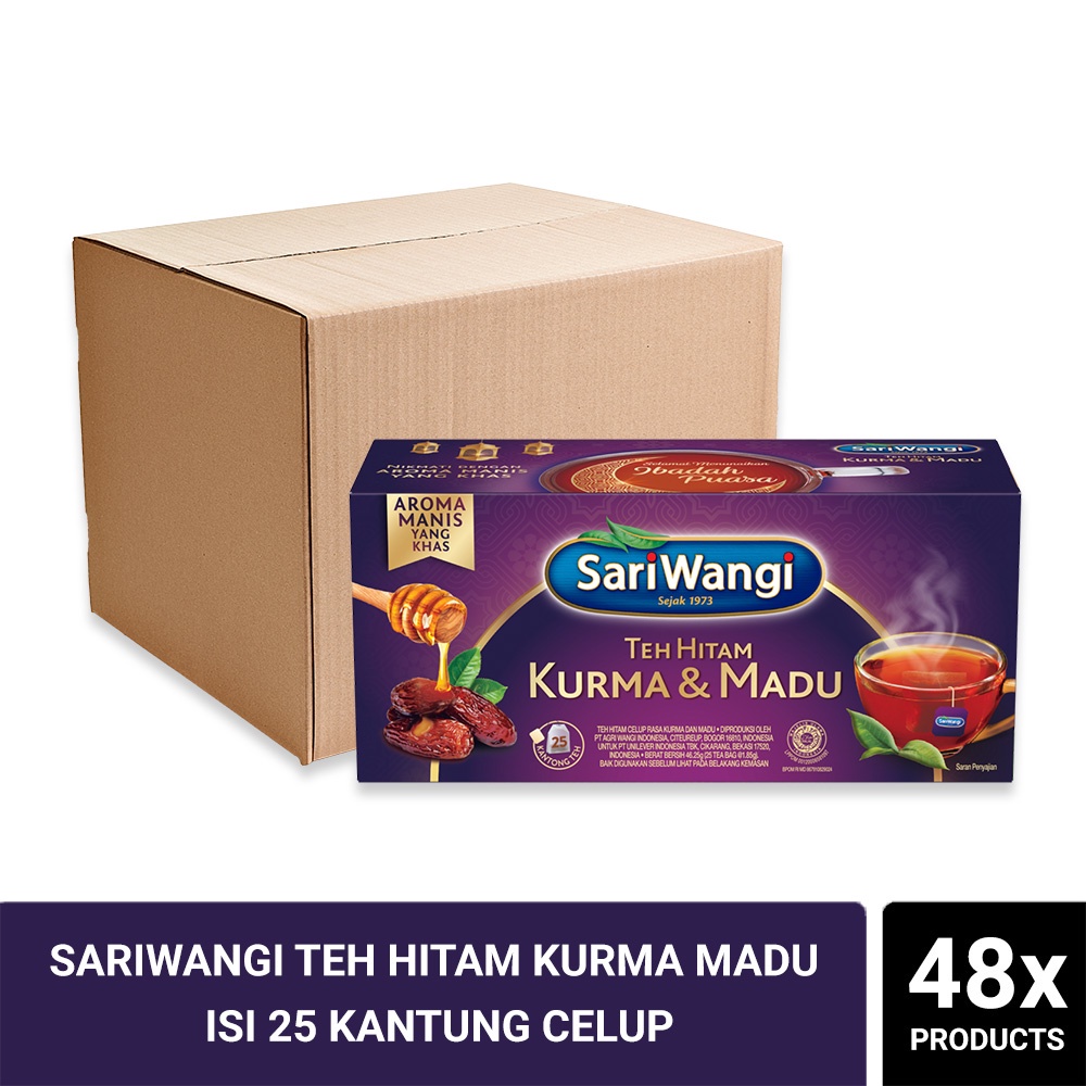 Jual Sariwangi Teh Hitam Kurma Madu Isi 25 Kantung Celup Isi 48 Shopee Indonesia 3563