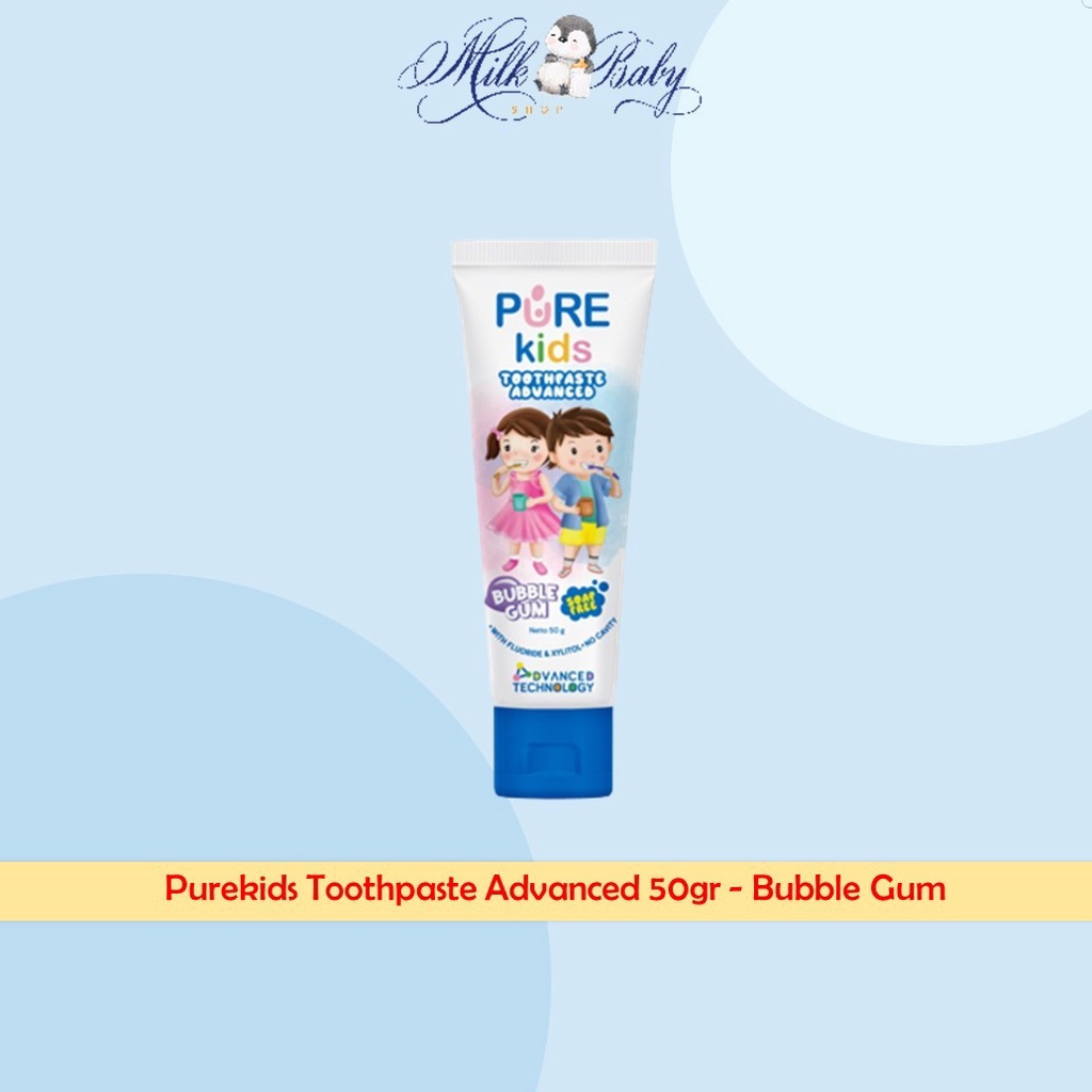Jual Purekids Toothpaste Advanced Bubble Gum 50gr | Shopee Indonesia