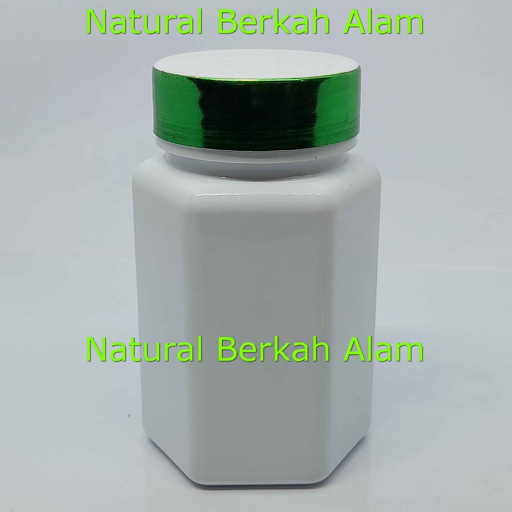Jual Botol 100 ml PS Hexagonal Putih Cap List Warna / Botol Obat ...