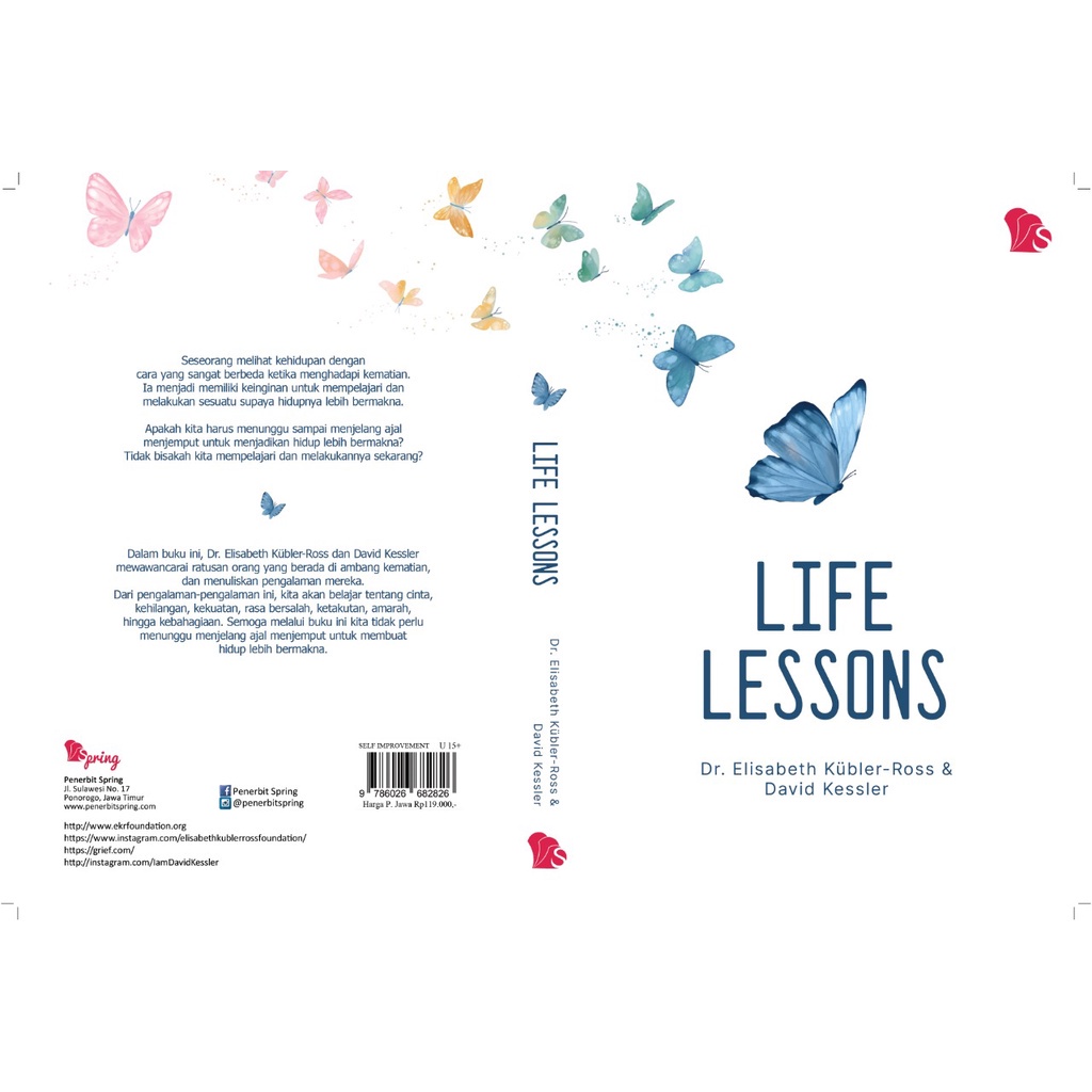 Jual BUKU LIFE LESSONS - Dr. Elisabeth Kübler-Ross dan David Kessler ...
