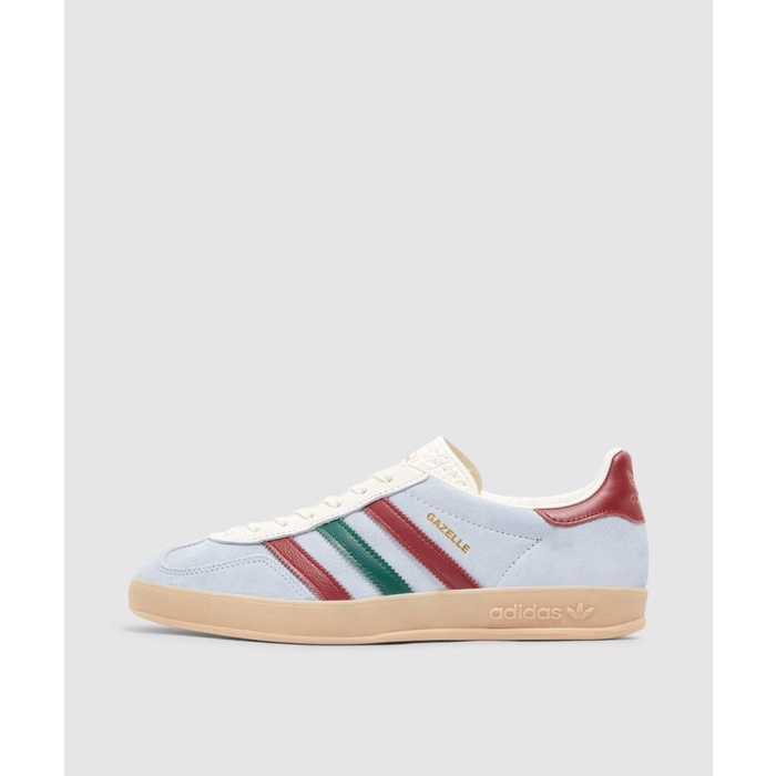 Adidas Gazelle Indoor Blue Dawn Collegiate Burgundy Green IG4994