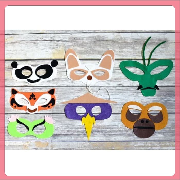 Jual Topeng Hewan Kungfu Panda Kostum Drama Anak Teater Mask Felt ...