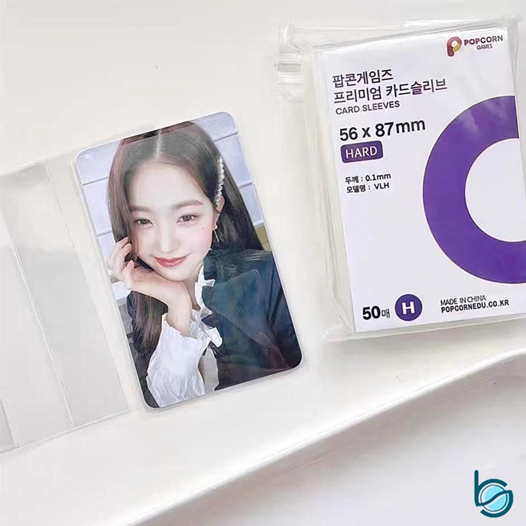 Jual sleeve photocard transparan 50 lembar inner sleeve korea hard
