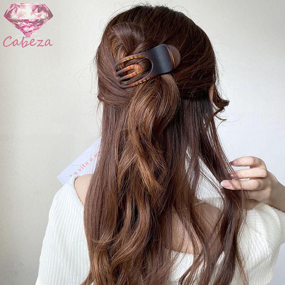 Jual Cabeza Women Hair Claw Trendy Hiasan Kepala Ibu Klip Rambut Jepit ...