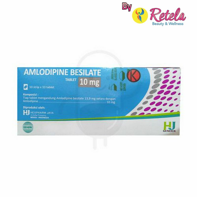 Jual AMLODIPINE 10 MG 1 STRIP 10 TABLET/100 Hexpharm (HJ) | Shopee ...