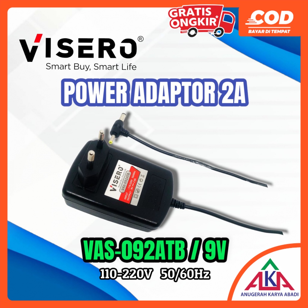 Jual Adaptor VISERO 5V 9V 2A Switching Jack T | Shopee Indonesia