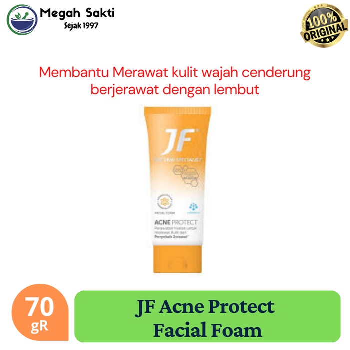 Jual Megah Sakti Jf Acne Protect Facial Wash Foam Gr Sabun Muka Pencegah Jerawat Shopee