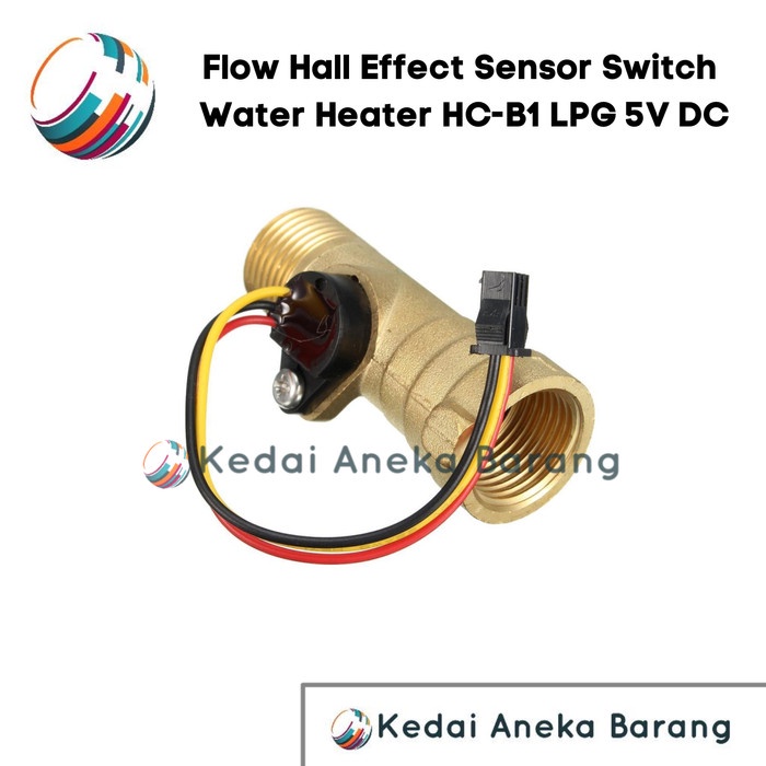 Jual Flow Hall Effect Sensor Switch Air HC-B1 Water Heater Gas LPG 5V ...