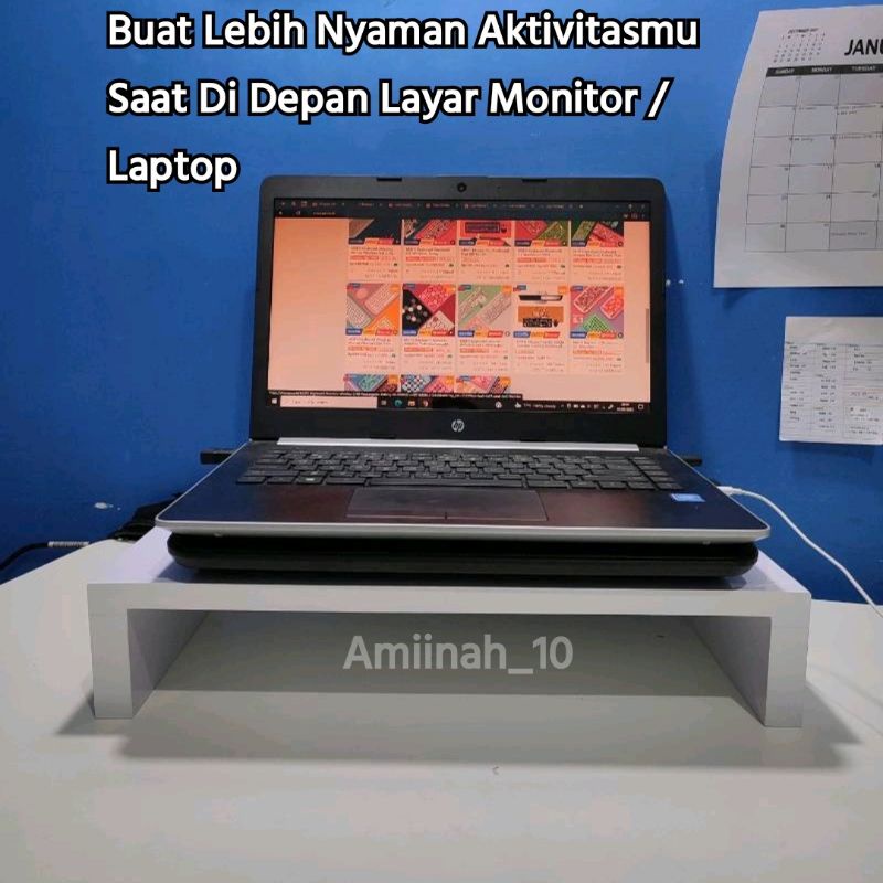 Jual Jual Stand Monitor Dudukan Laptop Alas Monitor Kayu Rak Monitor ...