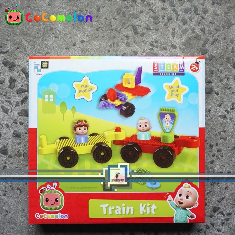 Jual Cocomelon Train Kit Fun Bricks ORIGINAL STEAM STEM Toys Mainan ...