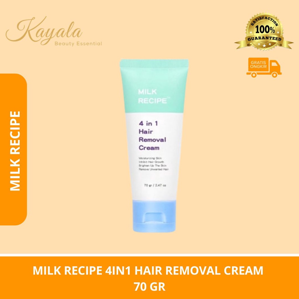 Jual MILK RECIPE 4IN1 HAIR REMOVAL CREAM 70 GR KRIM PERONTOK BULU