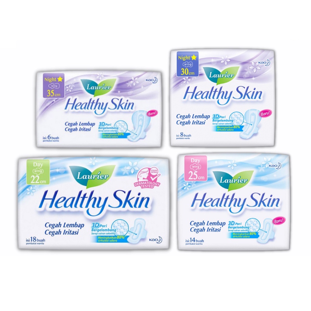 Jual Laurier Healthy Skin Wing - Pembalut Wanita | Shopee Indonesia